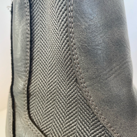 Buckle Gray Suede Ankle Boot Brooklyn Women's Booties Size 6 Slip On Chukka - Picture 9 of 10